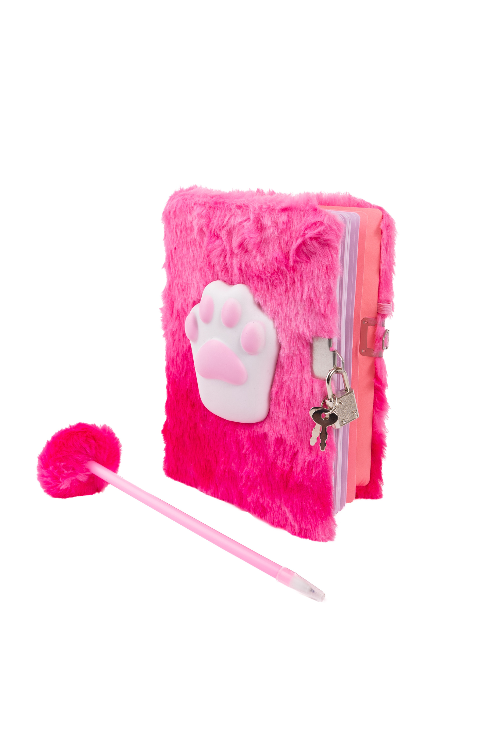 Furry Friends Squishy Journal, Cat 2pcs Assorted