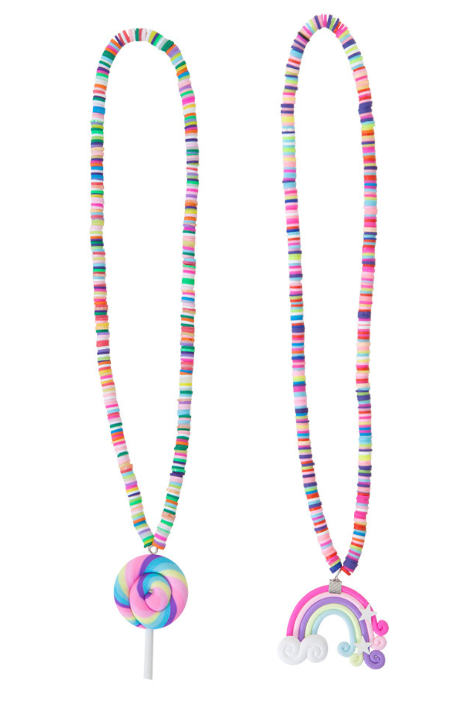 Rainbow Lolly Necklace, 2pcs Assorted