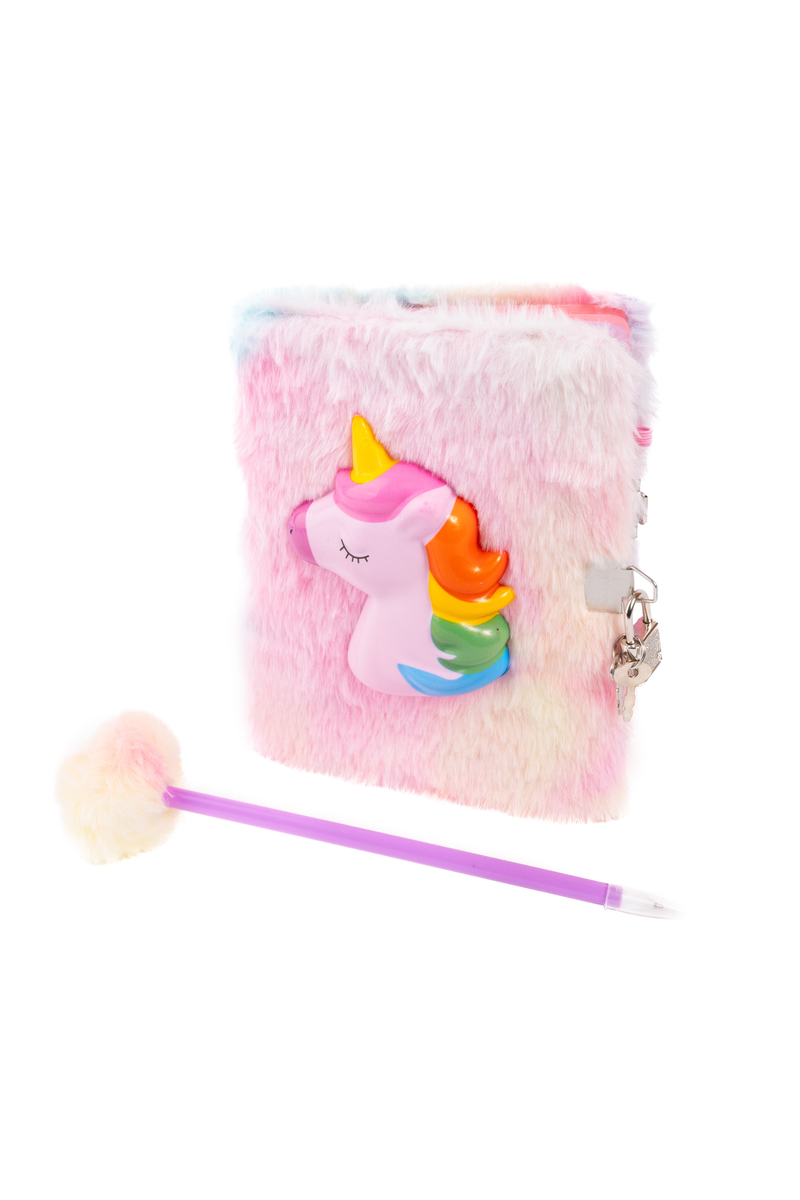 Furry Friends Squishy Journal, Unicorn 2pcs Assorted
