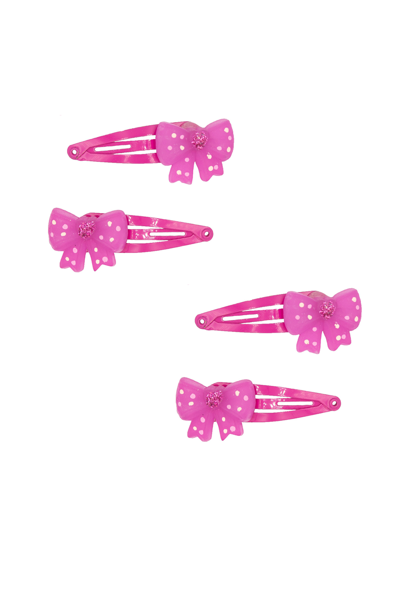 Pixie Pink Princess Bow Clips