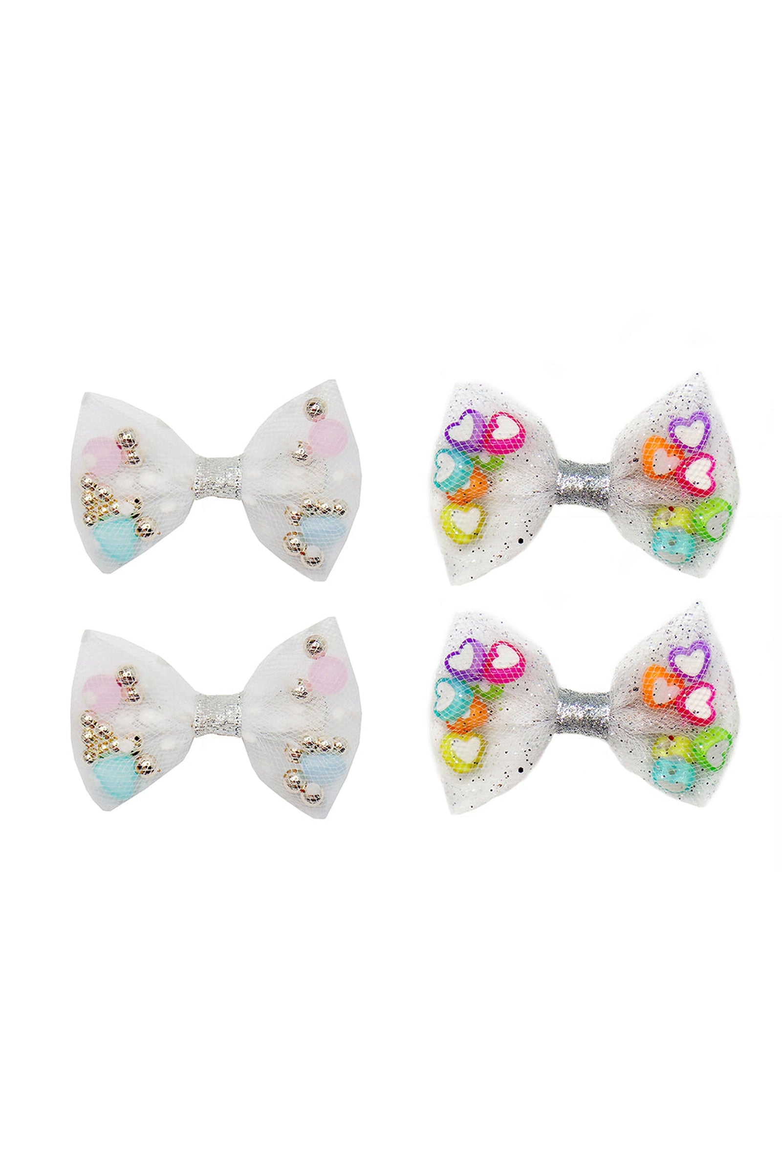 Bowtastic Party Hairclips, 2pcs Assorted