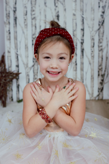Boutique Ruby Red Bracelet Set, 3pcs