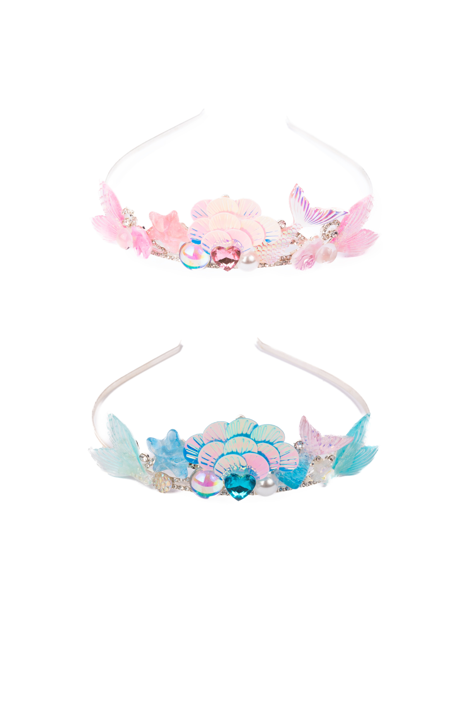 Boutique Ocean Jewel Tiaras, 2pcs Assorted