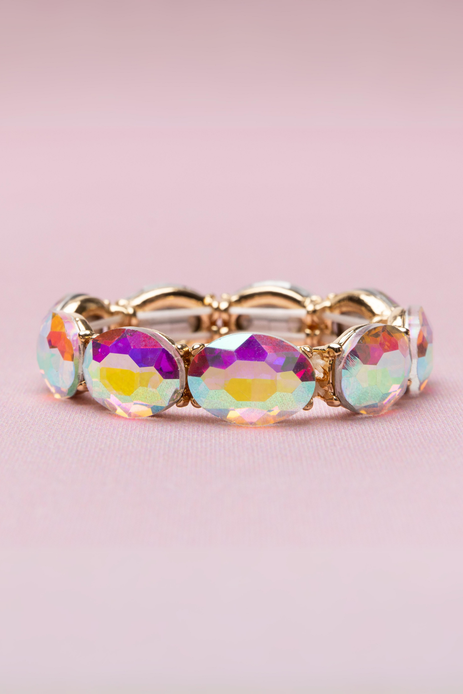 Boutique Chic Aurora Borealis Gem Bracelet