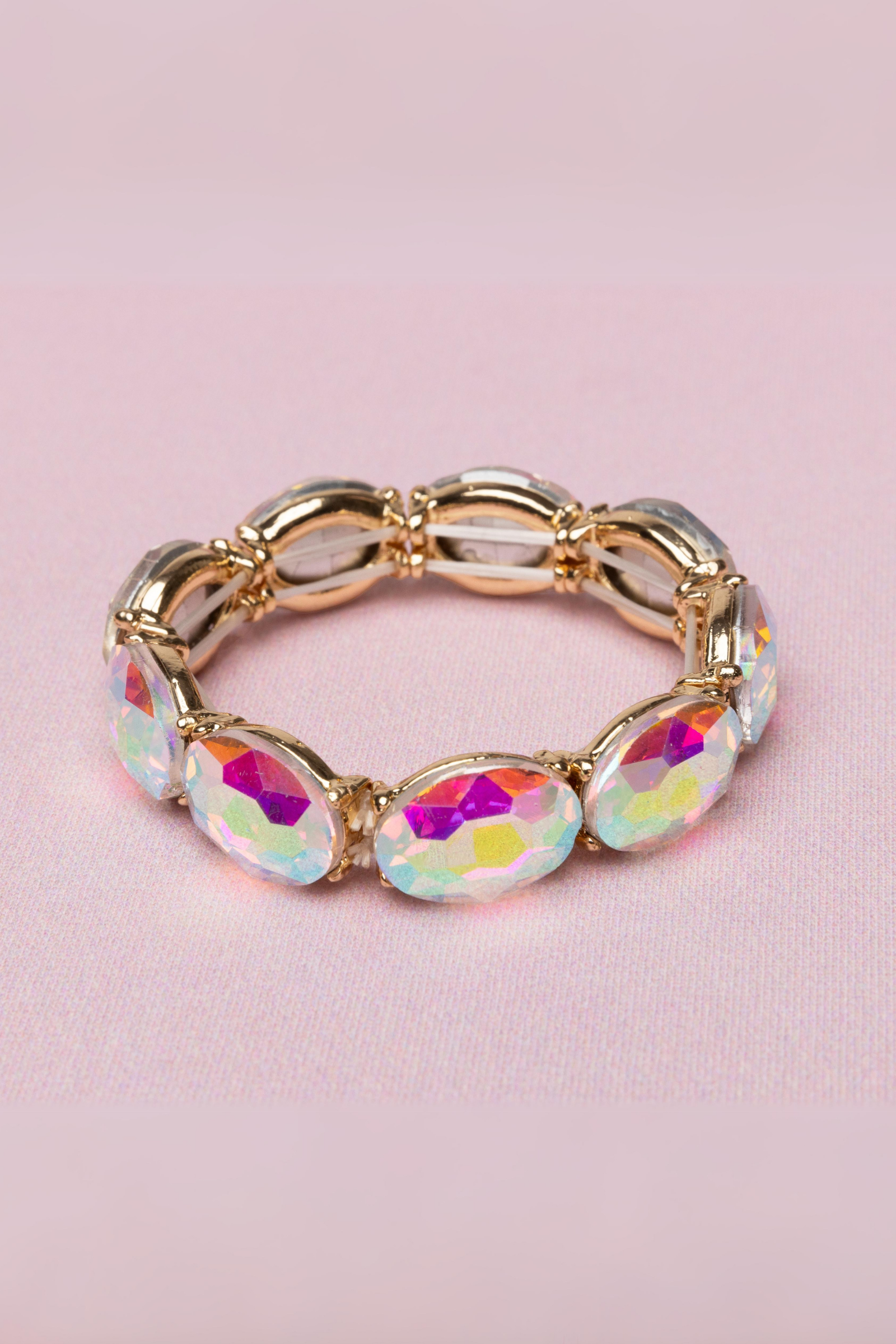 Boutique Chic Aurora Borealis Gem Bracelet