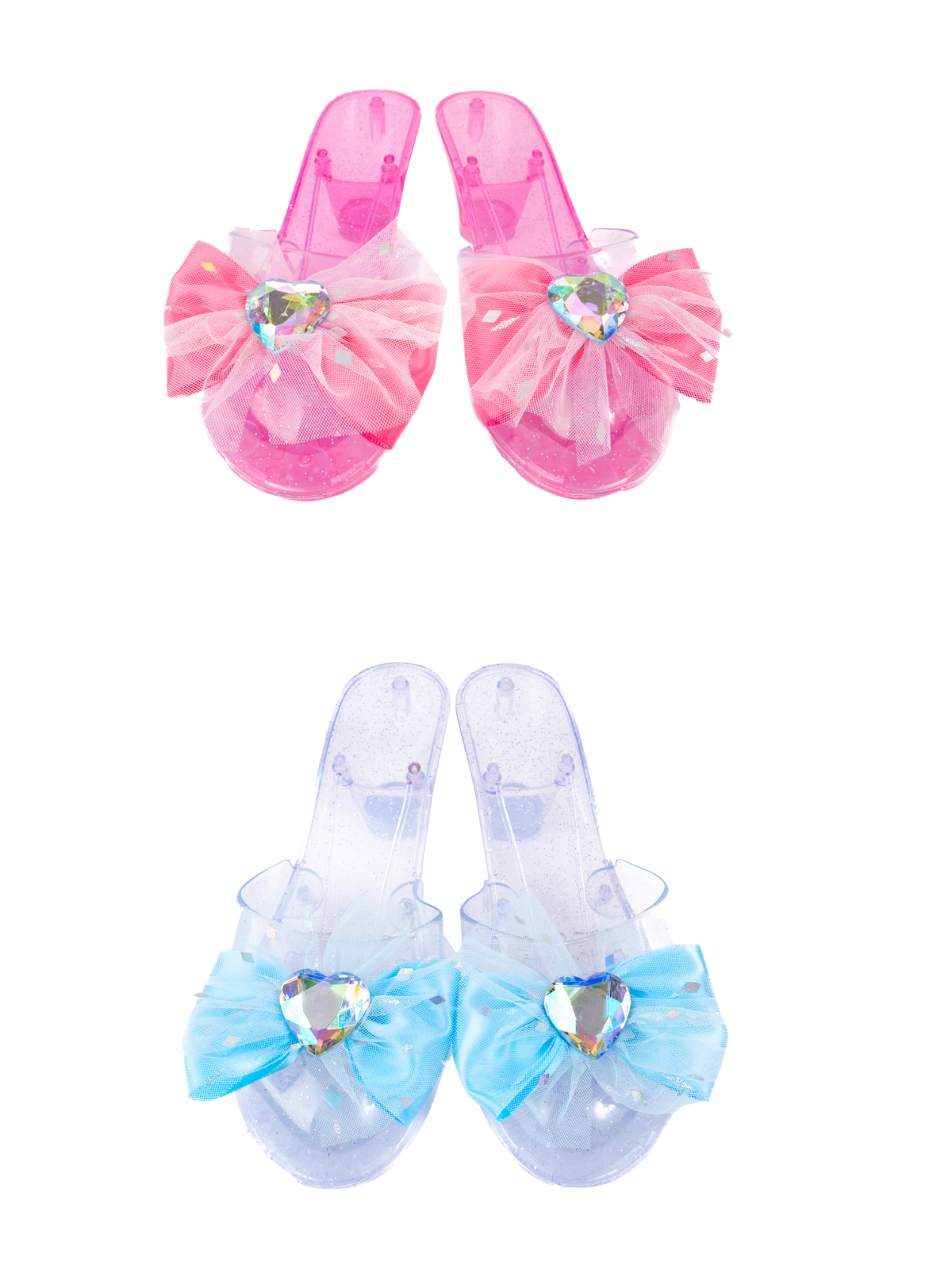 Dancing Diva Pink and Blue Shoes, 2pc Bundle