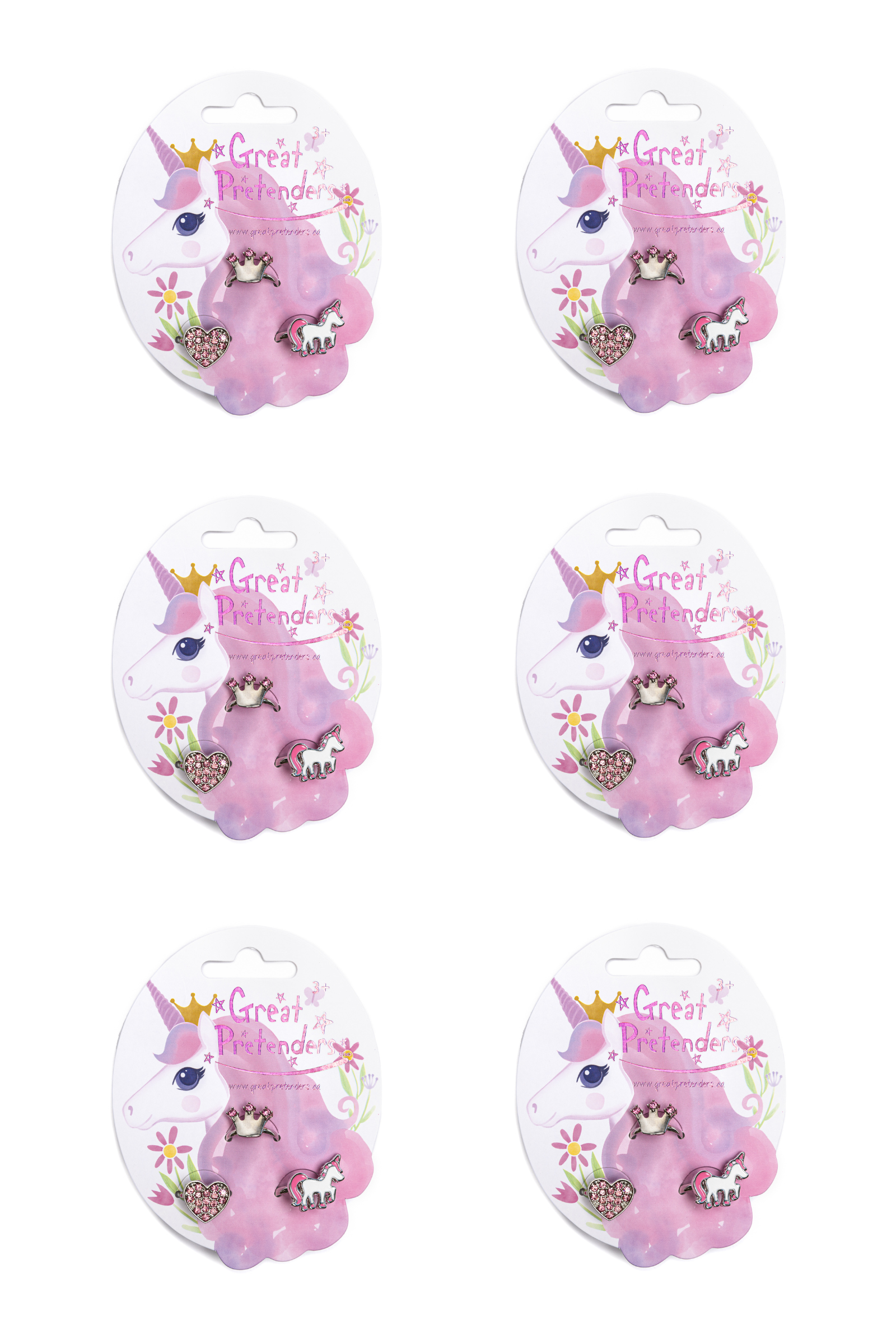 Princess Ring Set, Bundle of 6