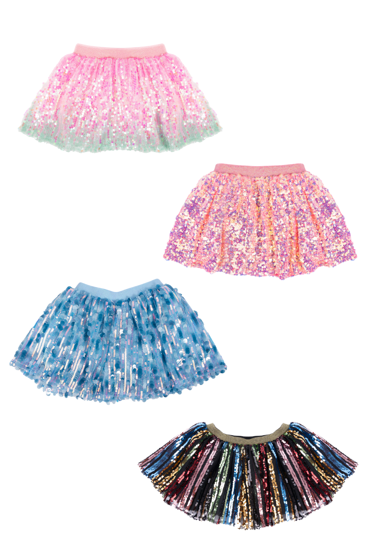 4pcs Sequins Skirt Bundle