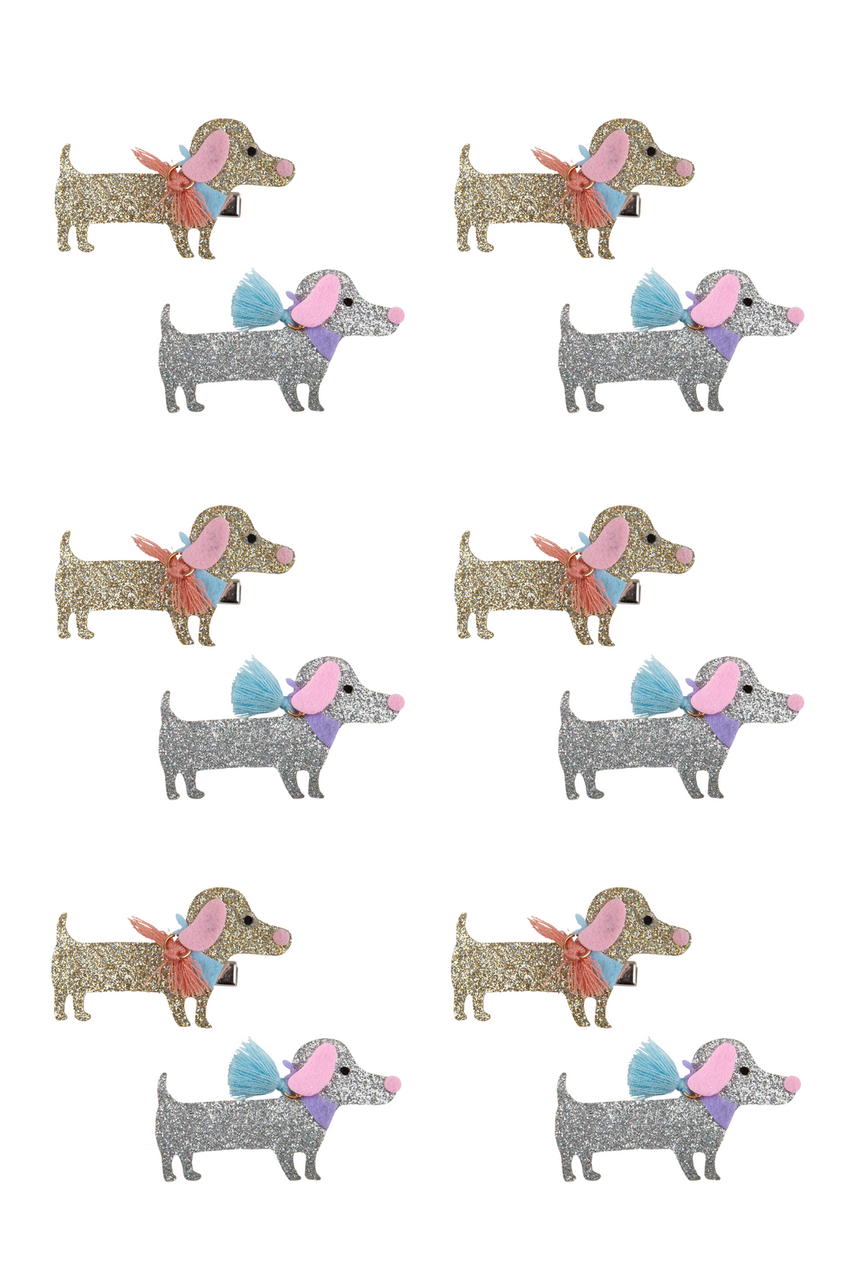 Great Pretenders Boutique Dachshund Hair Clip Set