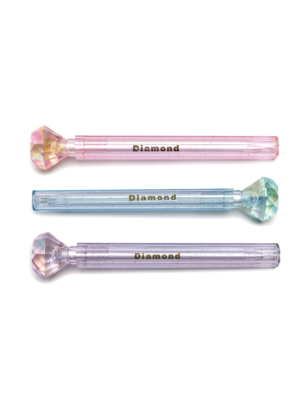 Glam Queen Diamond Pens, 3pcs Assorted