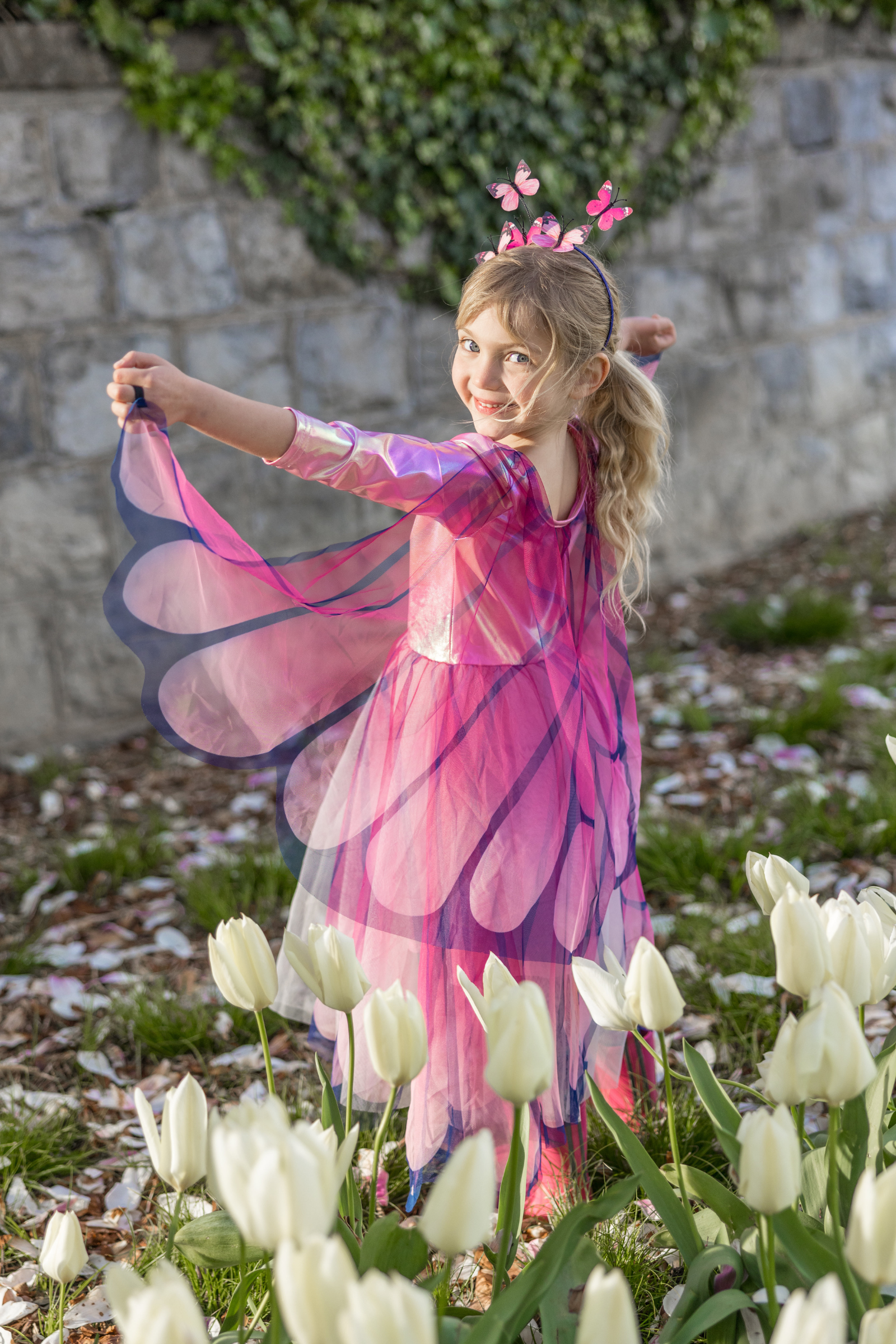 Butterfly Twirl Dress with Wings