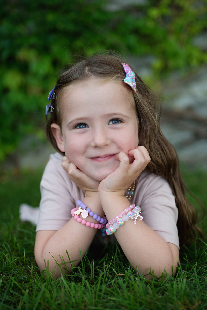 Pretty Pastel Soft Touch Bracelets, 2pcs Assorted