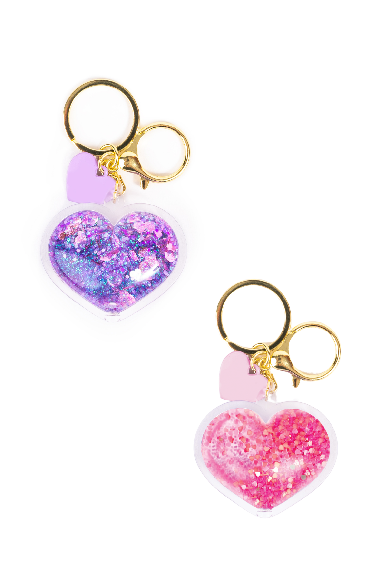 Boutique Sparkle Swirl Bag Charm, 2pcs Assorted