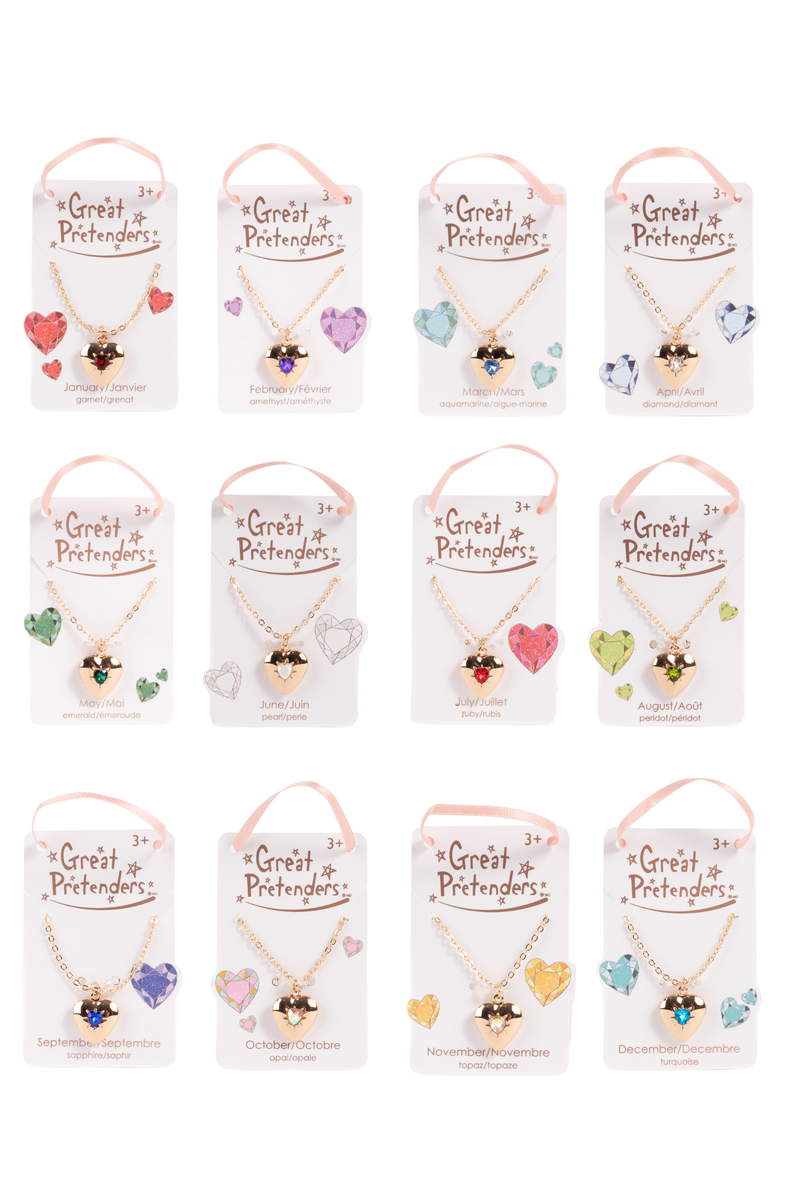 Birthstone Heart Lockets