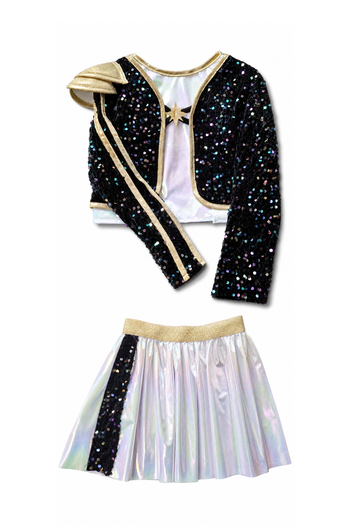 Rock Star Warrior Set with Jacket & Attached Shirt