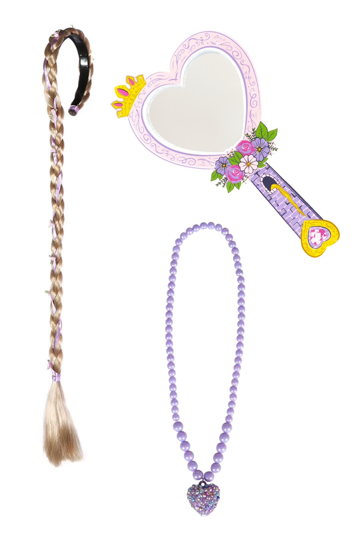 Rapunzel Braid, Mirror & Necklace Bundle