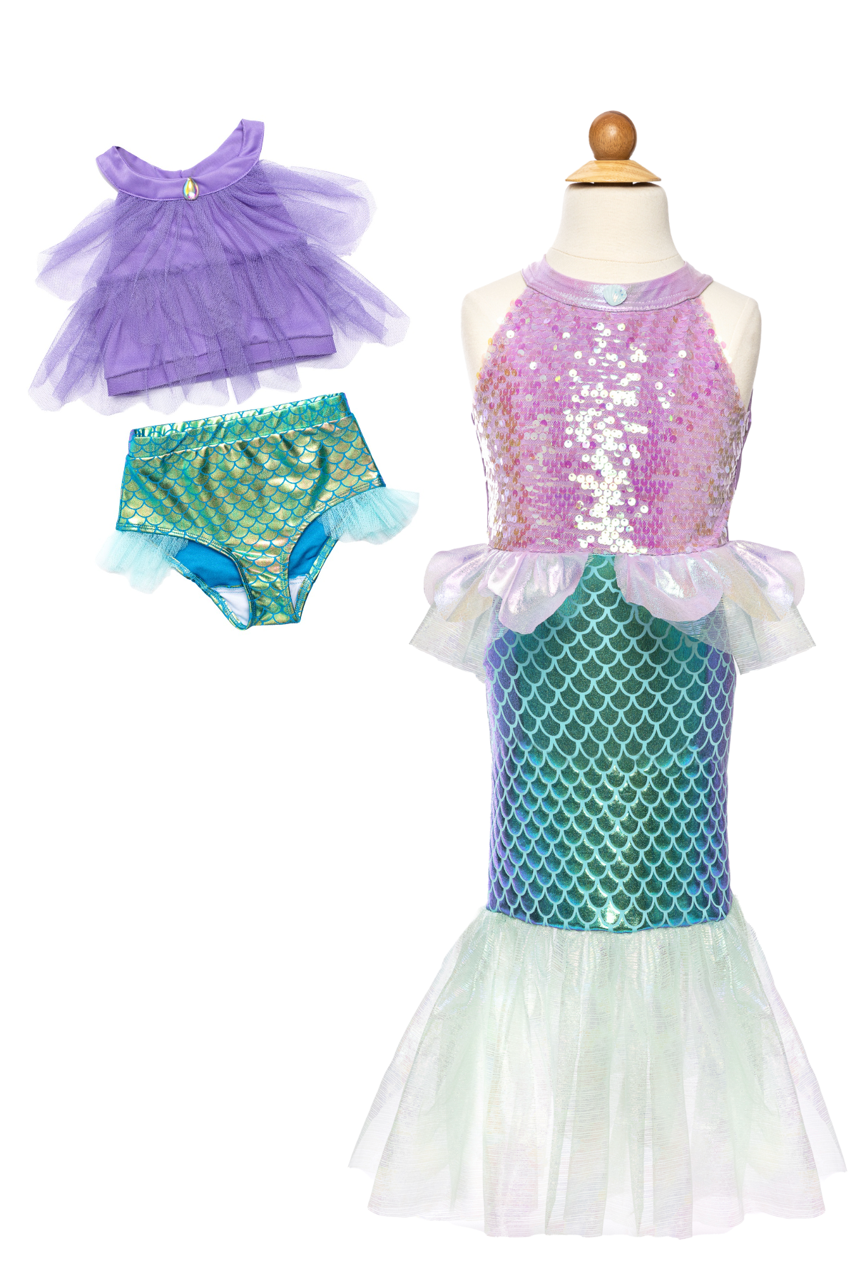 Mesmerizing Mermaid Dress Up & Swimsuit Bundle