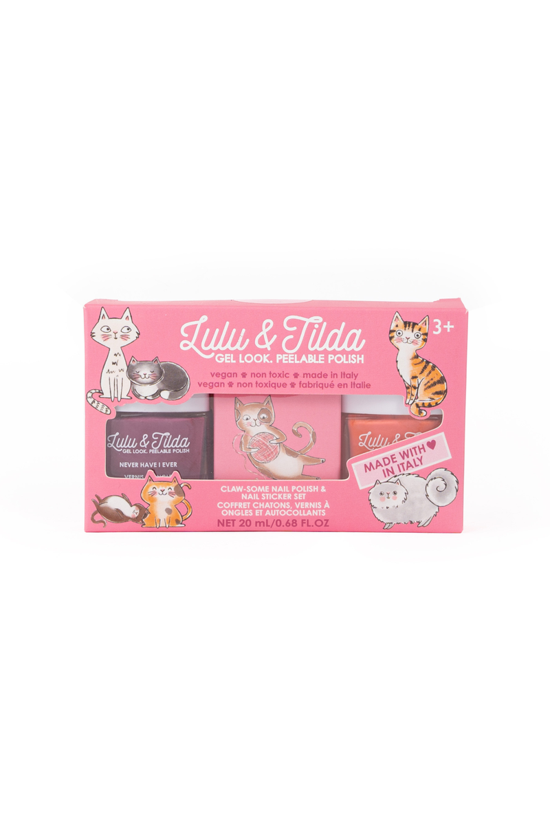 Claw-some Nail Polish and Nail Sticker Set