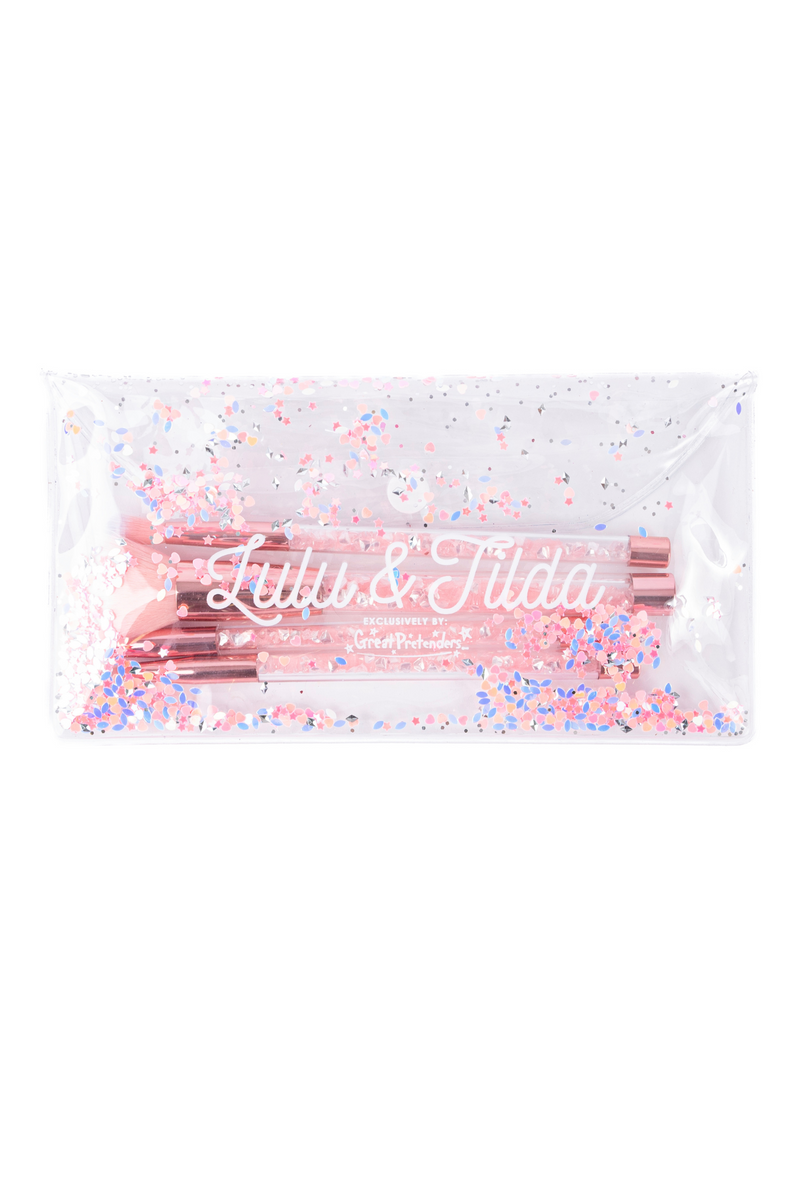 Glam Girl Glitter Brush Set with Bag