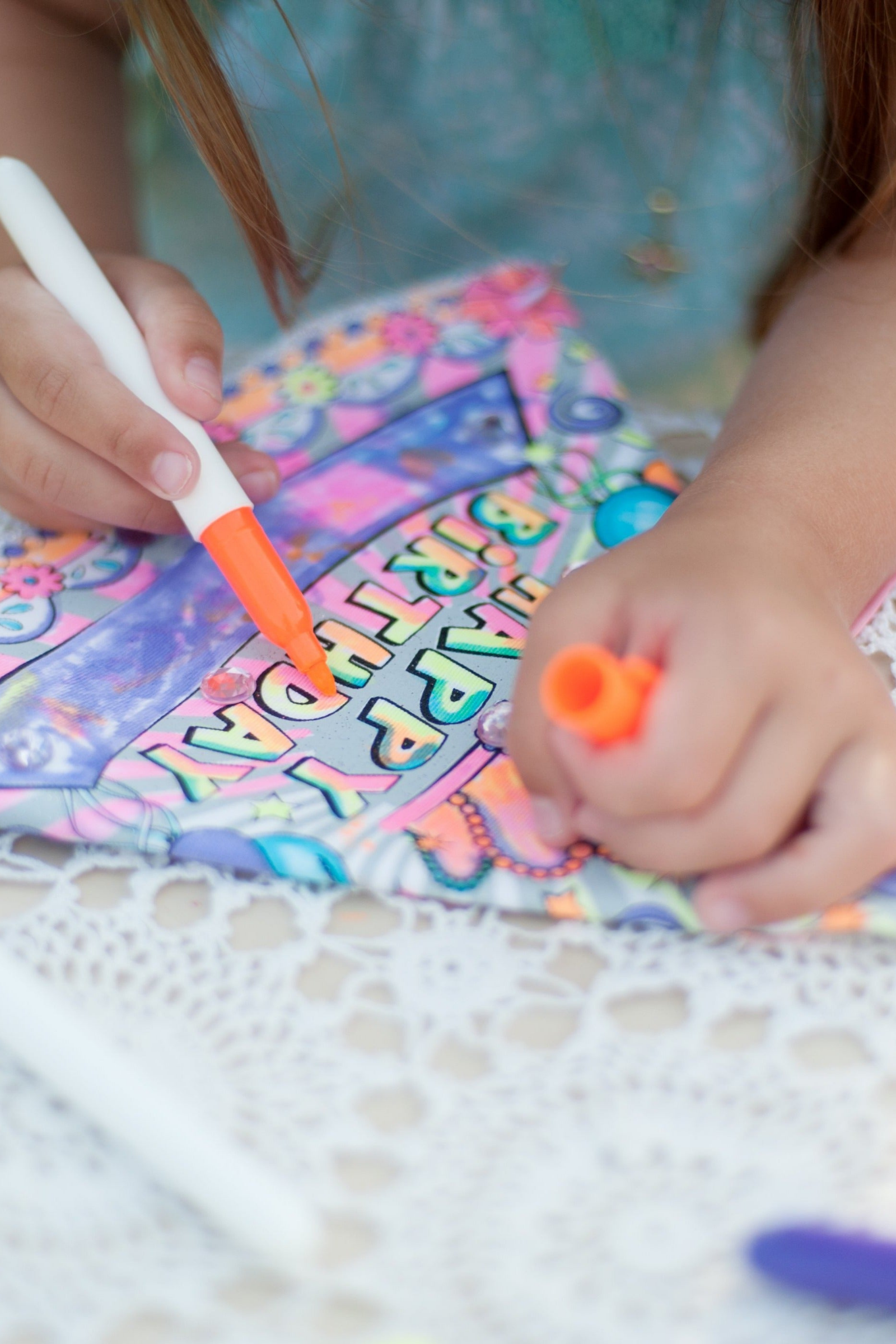 Colour A Birthday Hat - 4 Pack