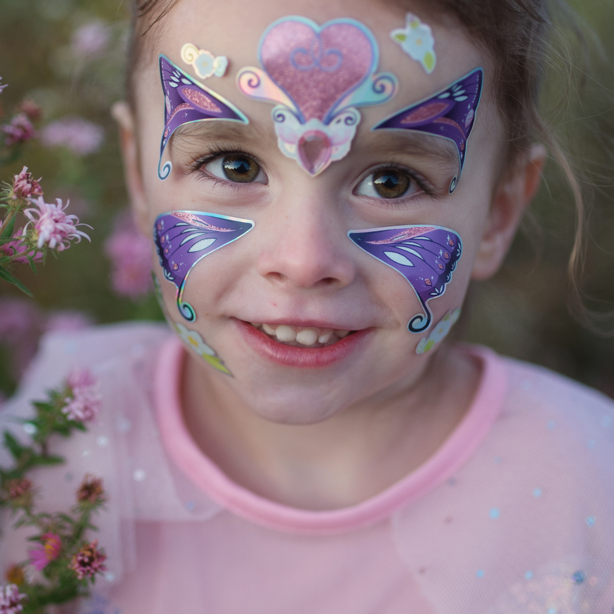 Bowitzki Princess Fairy Butterfly Ballerina Girl Face Paint Stencils For  Girls