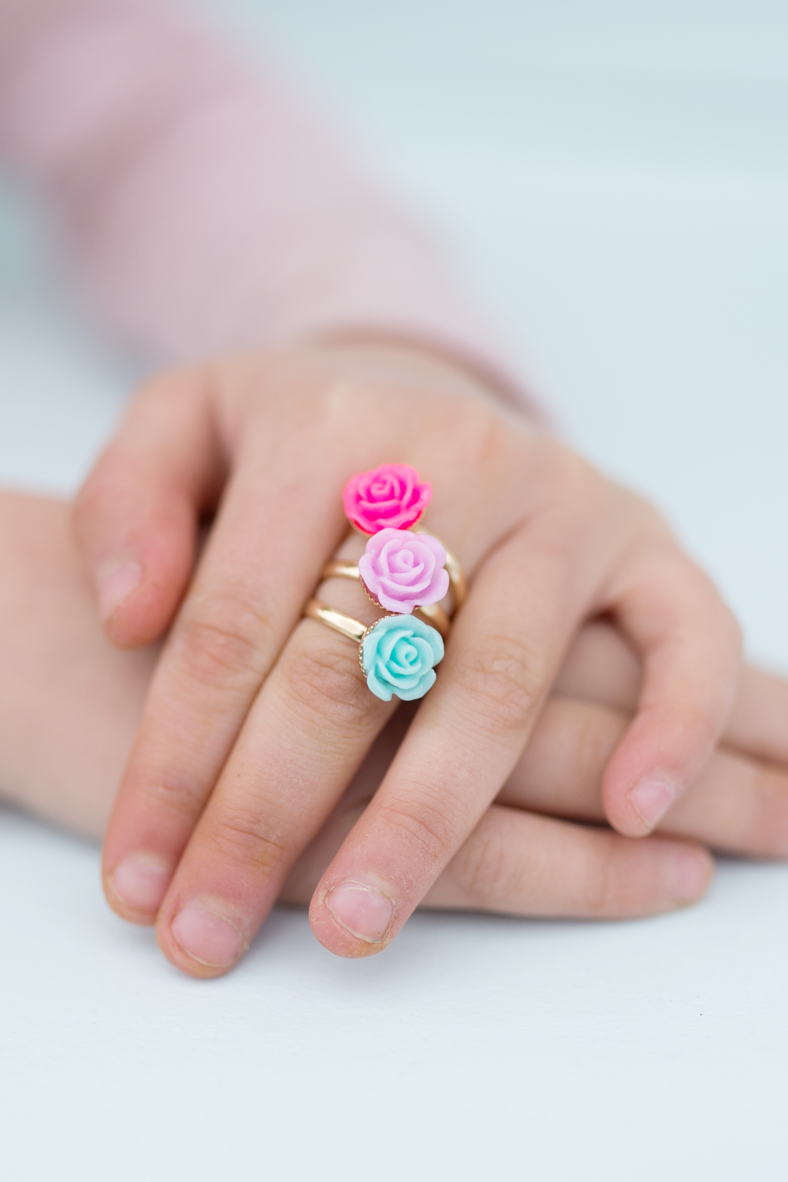 Boutique Rose Rings & Earring Set