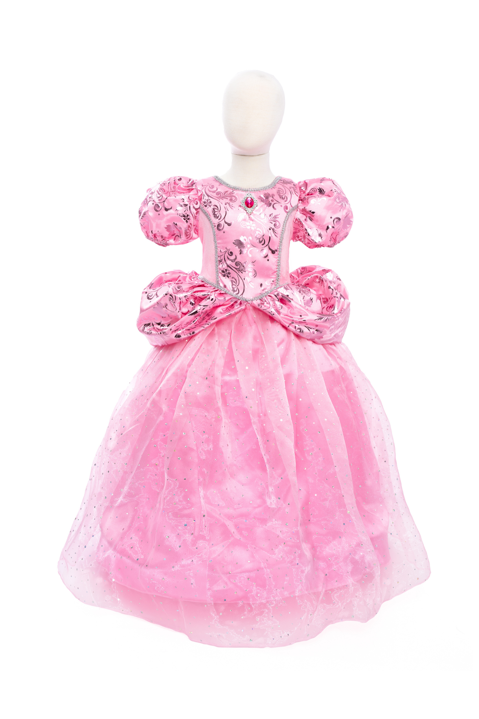 royal pink princess gown