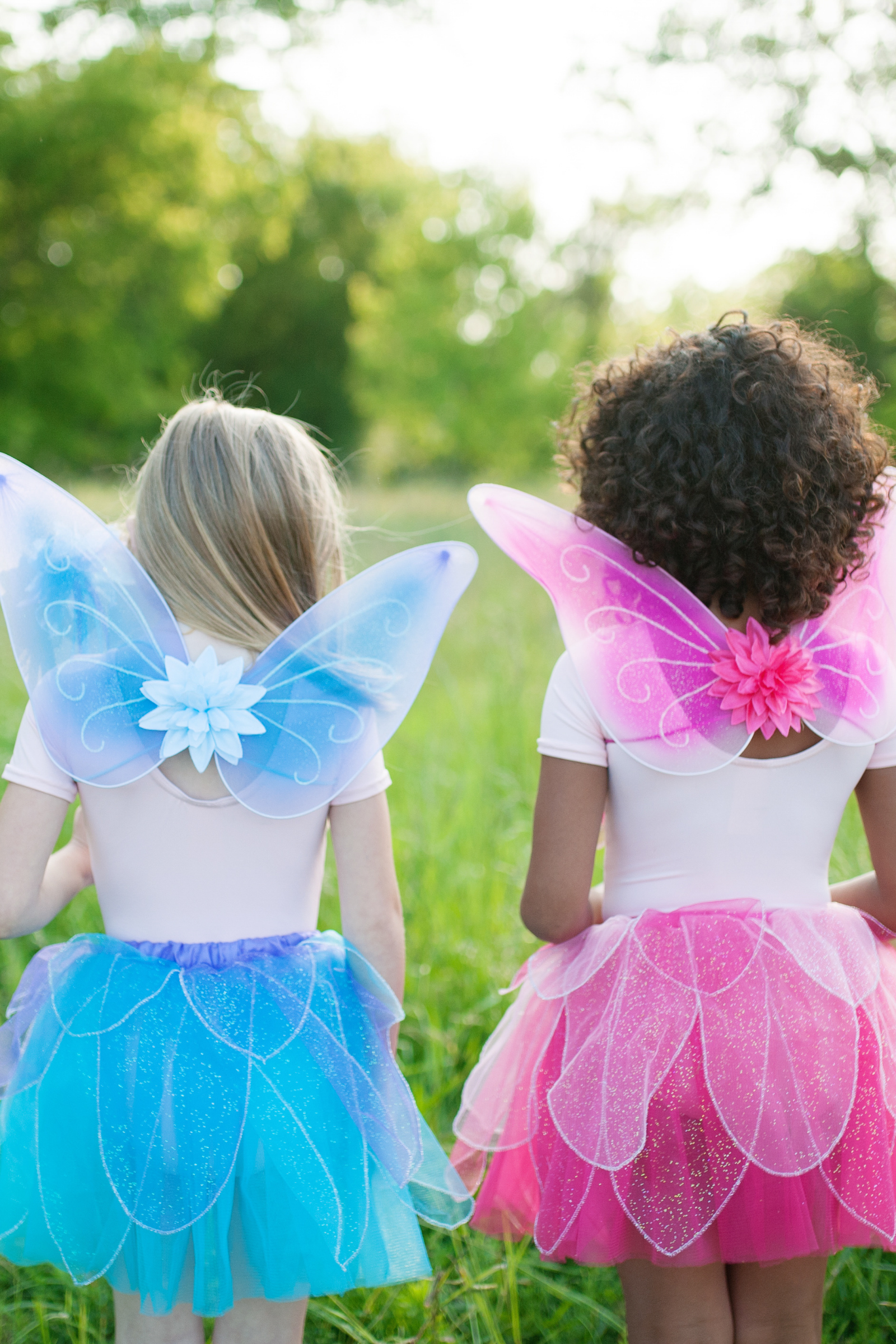 Fancy Flutter Skirt Sets with Wings & Wands