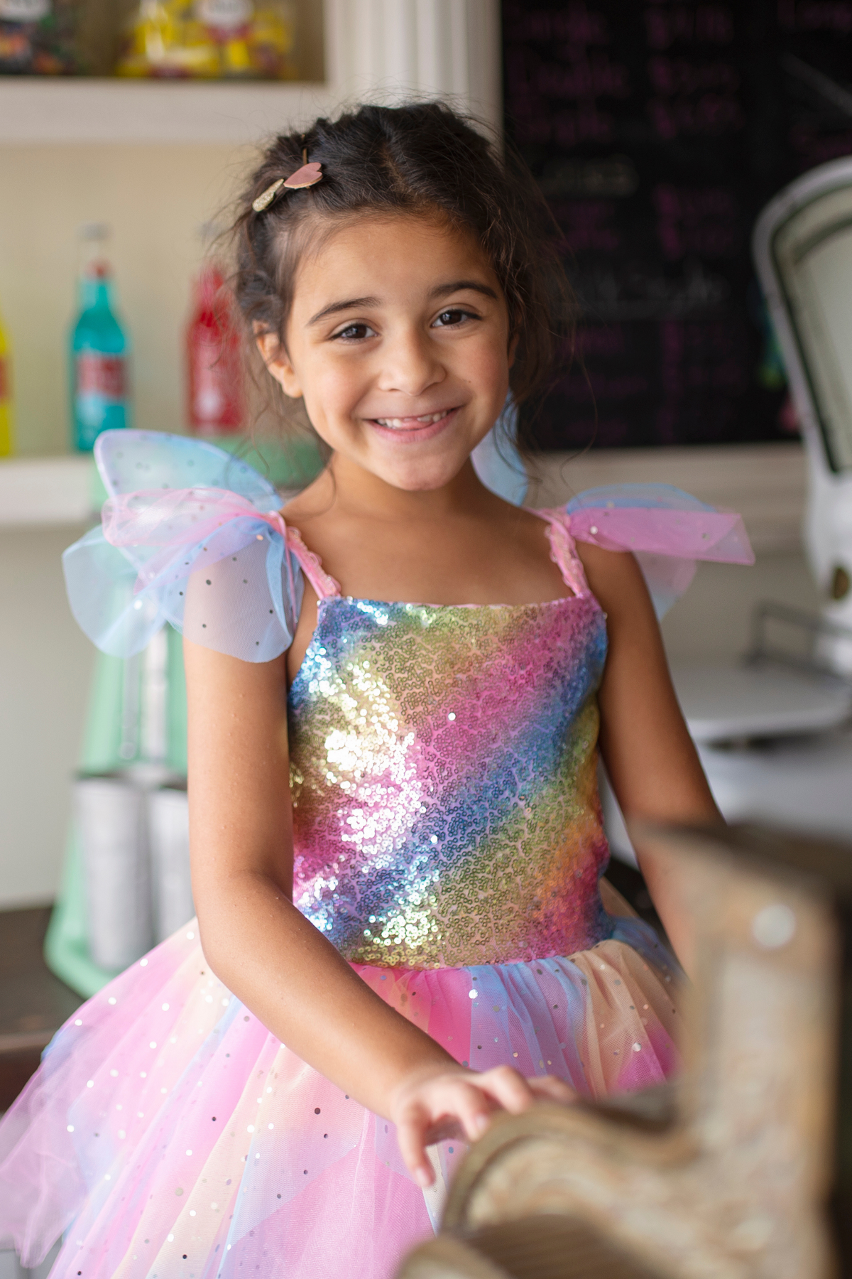 Rainbow Fairy Dress & Wings Size 3-4 Rainbow Fairy Dress & Wings Size 3-4
