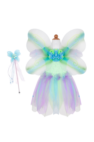 Butterfly Dress & Wings with Wand Size 5-6 / Pink