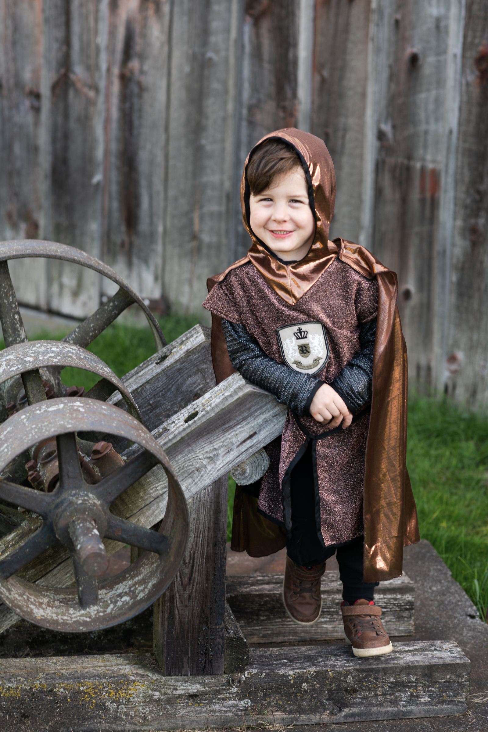 Brilliant Copper Knight Tunic with Cape