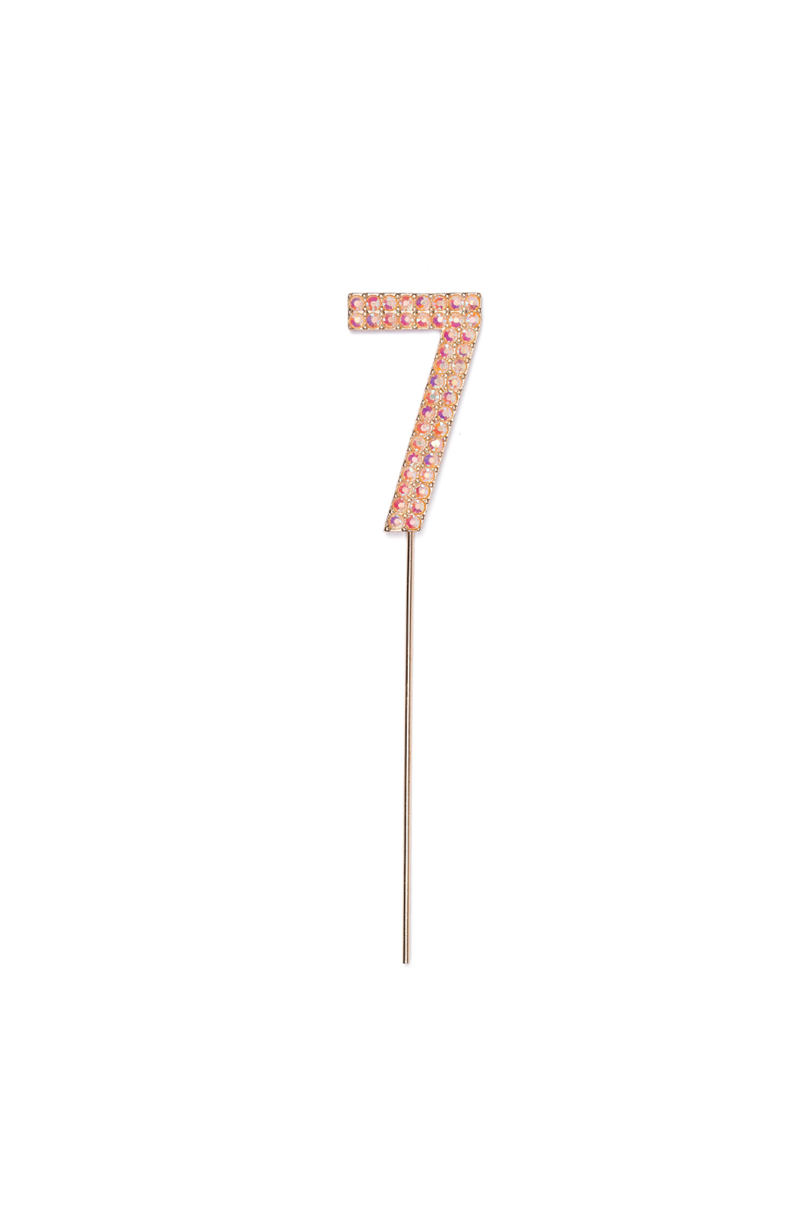 Pink Rhinestone Cake Topper Numbers - Party