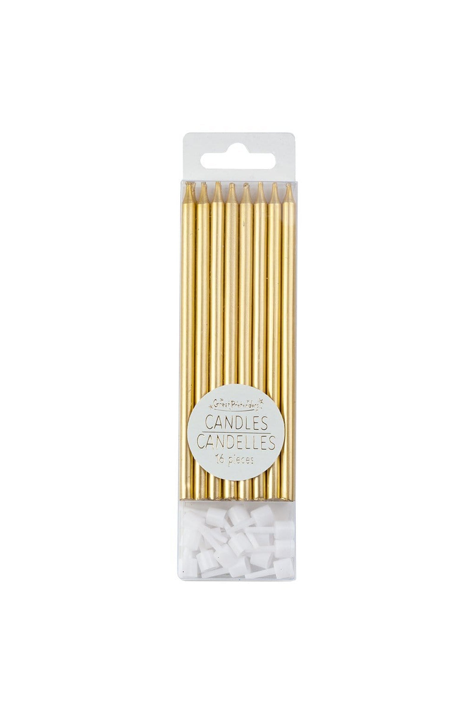 Tall Candles - Metallic - Party