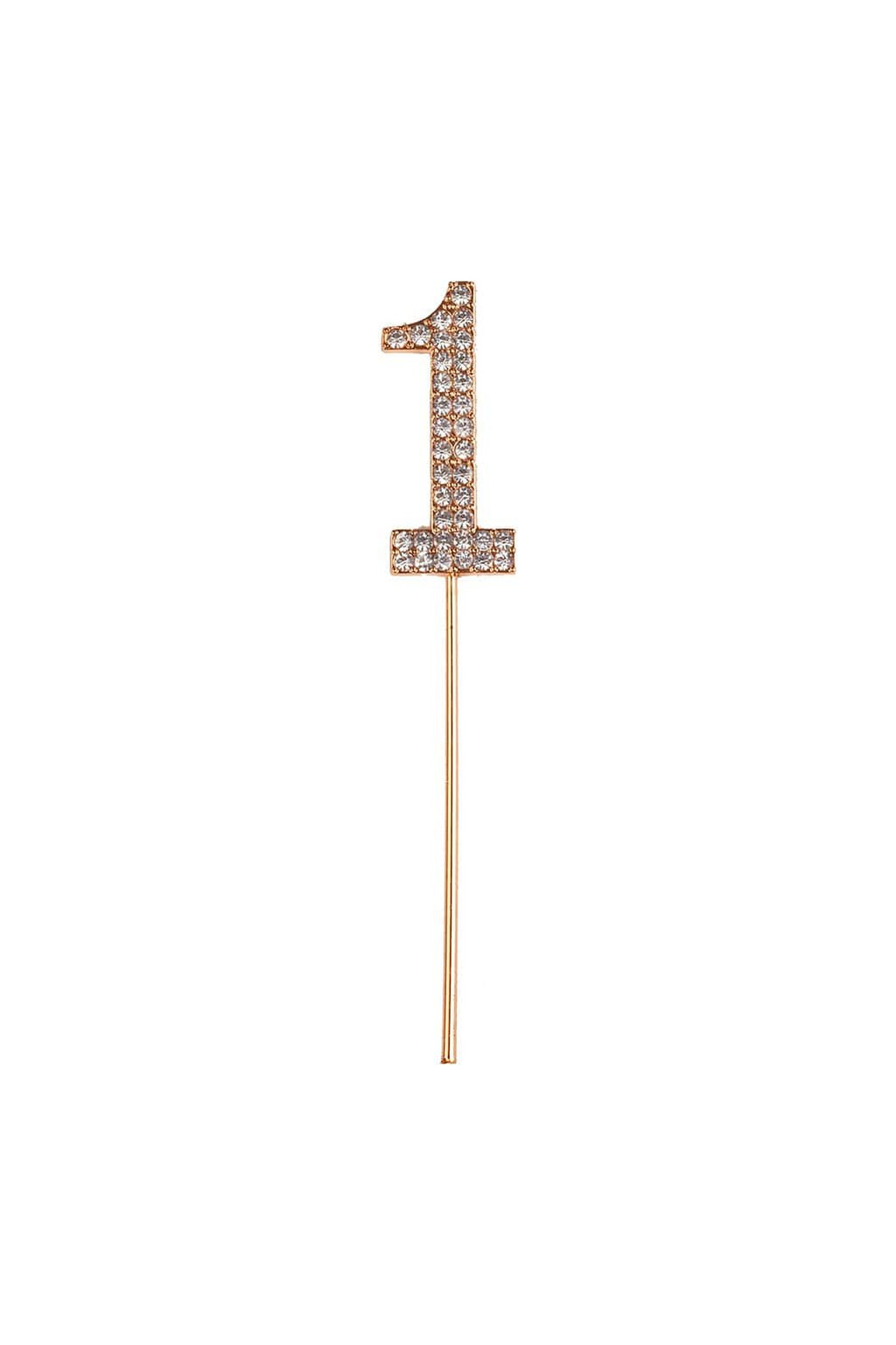 Rhinestone Cake Topper Numbers - Party
