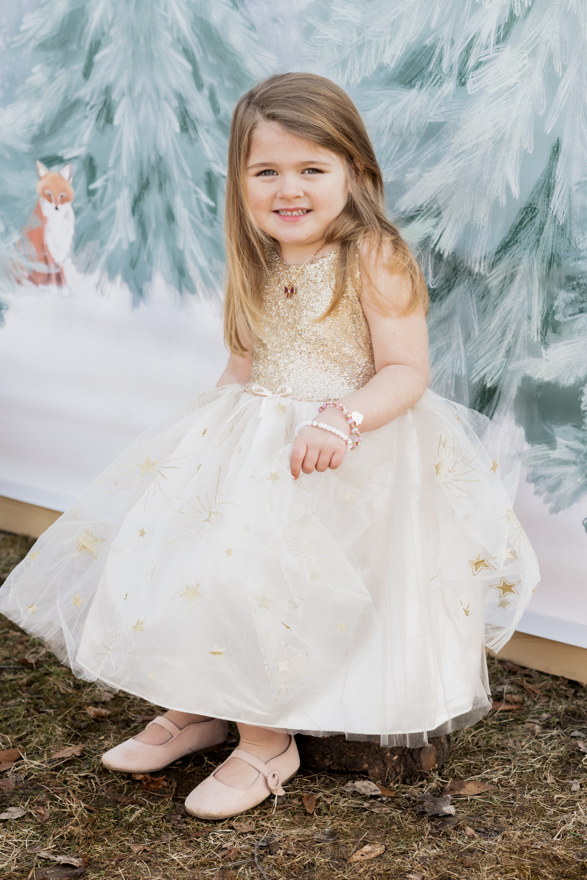 Glam Party Gold Dress Size 3-4