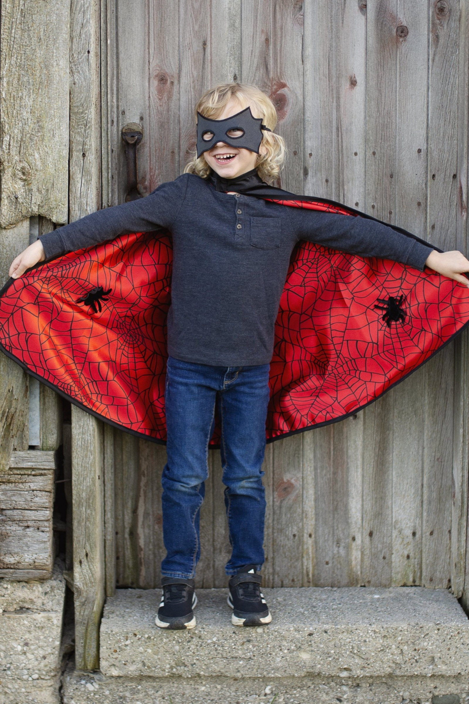 Spider Bat Reversible Cape and Mask